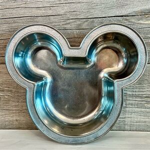 Métal Mickey Mouse Silhouette Dish/Bowl, Silver